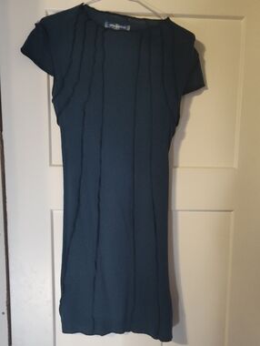 Urban Outfitters Teal Short-Sleeve Mini Dress